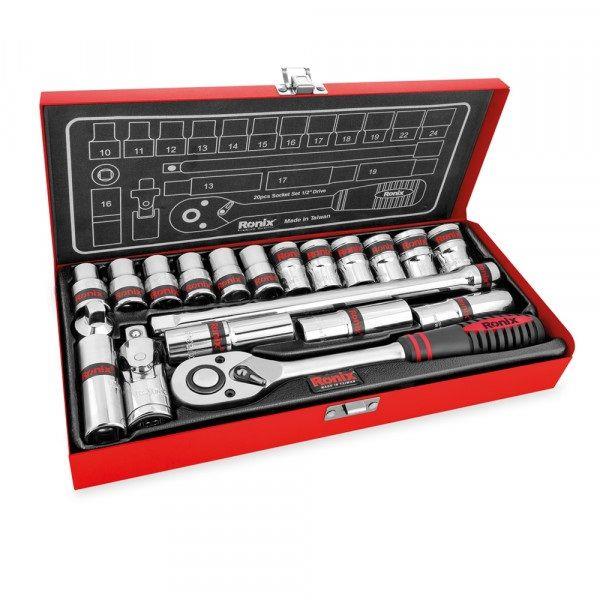 مجموعه 20 عددی آچار بکس رونیکس مدل RH-2620 Ronix RH-2620 20Pcs Socket Wrench Set